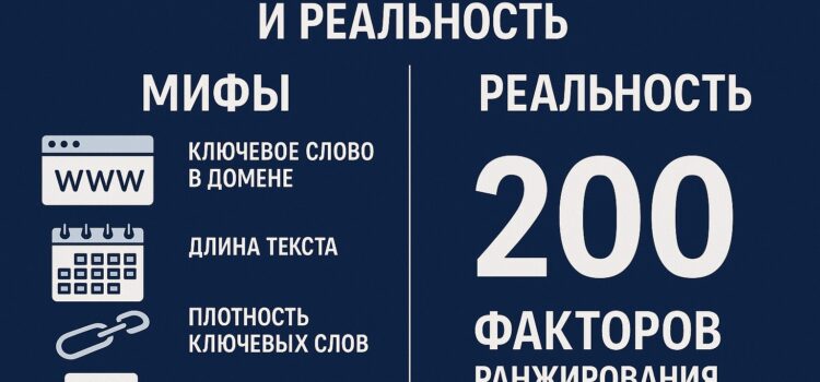 200 факторов ранжирования: мифы и реальность