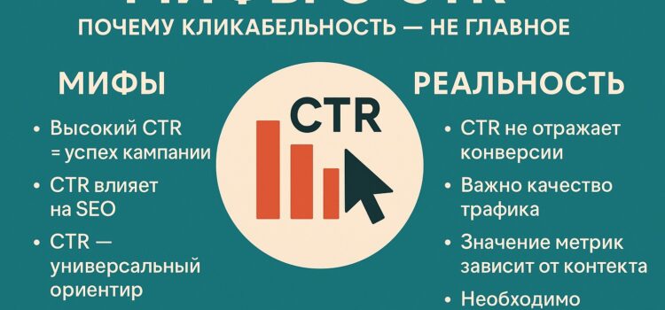 Мифы о CTR: почему кликабельность — не главное