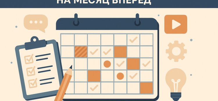 Контент-план: как составить на месяц вперёд