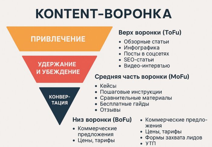 Что такое контент-воронка и как её построить